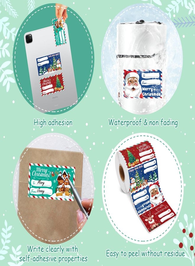 OHOME 500 PCS Christmas Gift Tags - Gift Tags for Christmas Presents - Christmas Gifts for Women Men Kids - Christmas Wrapping Paper - Christmas Decorations,2.95 x 1.6 Inch - Image 3